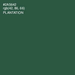 #2A5642 - Plantation Color Image