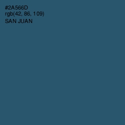 #2A566D - San Juan Color Image