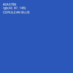 #2A57B9 - Cerulean Blue Color Image