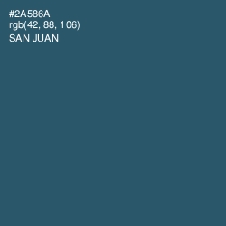 #2A586A - San Juan Color Image