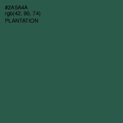 #2A5A4A - Plantation Color Image