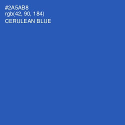 #2A5AB8 - Cerulean Blue Color Image