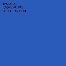 #2A5ABA - Cerulean Blue Color Image