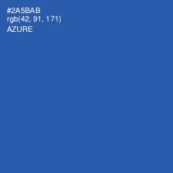 #2A5BAB - Azure Color Image