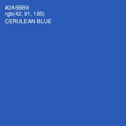 #2A5BB9 - Cerulean Blue Color Image