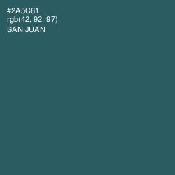 #2A5C61 - San Juan Color Image