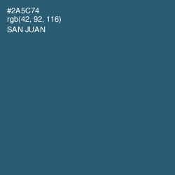 #2A5C74 - San Juan Color Image