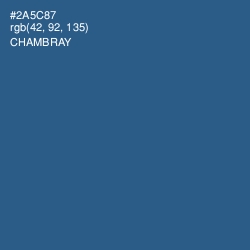 #2A5C87 - Chambray Color Image
