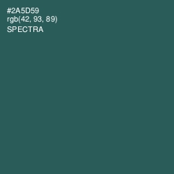 #2A5D59 - Spectra Color Image
