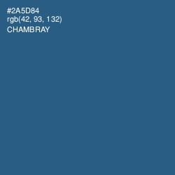 #2A5D84 - Chambray Color Image