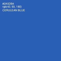 #2A5DB4 - Cerulean Blue Color Image