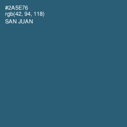 #2A5E76 - San Juan Color Image