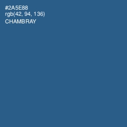 #2A5E88 - Chambray Color Image