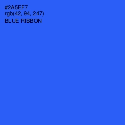 #2A5EF7 - Blue Ribbon Color Image