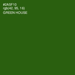 #2A5F10 - Green House Color Image