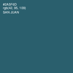 #2A5F6D - San Juan Color Image