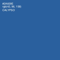 #2A609E - Calypso Color Image