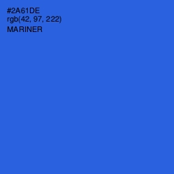 #2A61DE - Mariner Color Image