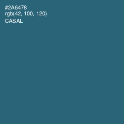 #2A6478 - Casal Color Image