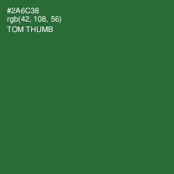 #2A6C38 - Tom Thumb Color Image