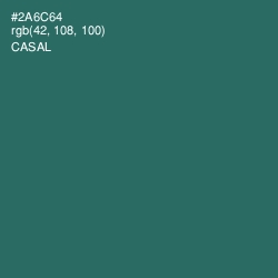 #2A6C64 - Casal Color Image