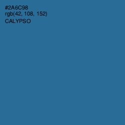 #2A6C98 - Calypso Color Image