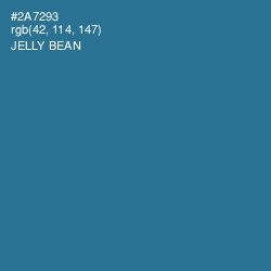 #2A7293 - Jelly Bean Color Image