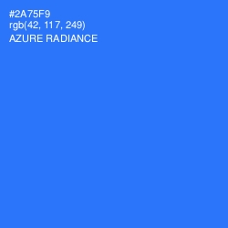 #2A75F9 - Azure Radiance Color Image