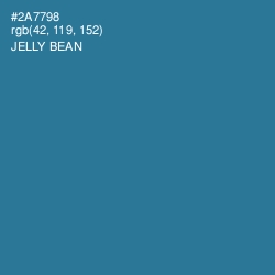 #2A7798 - Jelly Bean Color Image