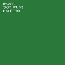 #2A793B - Tom Thumb Color Image