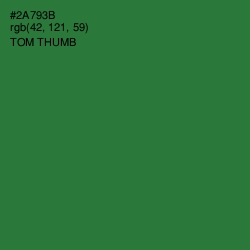 #2A793B - Tom Thumb Color Image