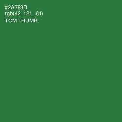 #2A793D - Tom Thumb Color Image