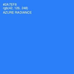 #2A7EF8 - Azure Radiance Color Image