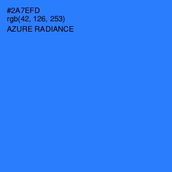 #2A7EFD - Azure Radiance Color Image