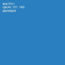 #2A7FC1 - Mariner Color Image