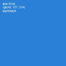 #2A7FD6 - Mariner Color Image