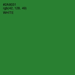 #2A8031 - Forest Green Color Image