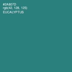 #2A807D - Eucalyptus Color Image