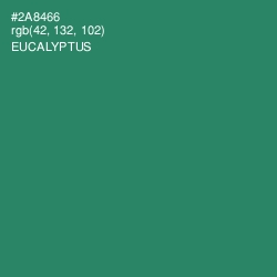 #2A8466 - Eucalyptus Color Image