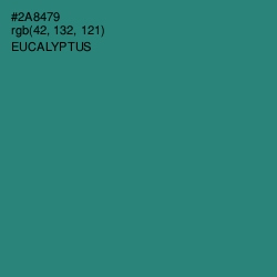 #2A8479 - Eucalyptus Color Image