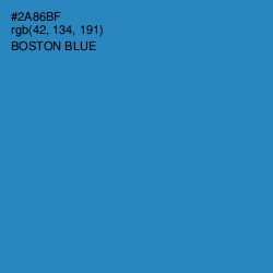 #2A86BF - Boston Blue Color Image