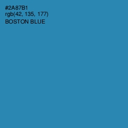 #2A87B1 - Boston Blue Color Image