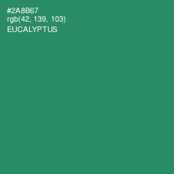 #2A8B67 - Eucalyptus Color Image