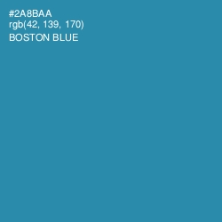 #2A8BAA - Boston Blue Color Image