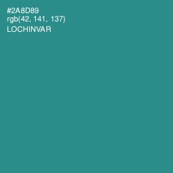 #2A8D89 - Lochinvar Color Image