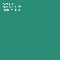 #2A8E76 - Eucalyptus Color Image
