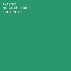 #2A976C - Eucalyptus Color Image