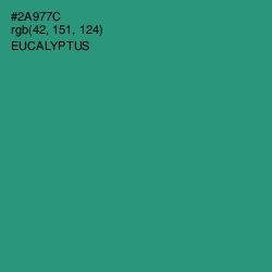 #2A977C - Eucalyptus Color Image