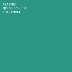 #2A9785 - Lochinvar Color Image