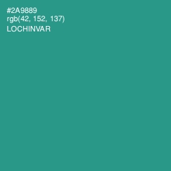 #2A9889 - Lochinvar Color Image